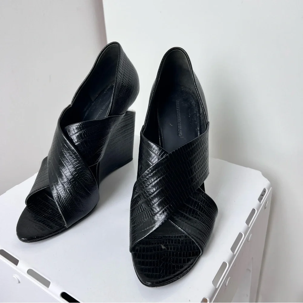 Alexander Wang Black cut out Wedge Heel - Picture 1 of 10